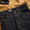 Jeans pour hommes RT 14 oz One Wash Original Deep Blue Micro Cone Jeans Mens Warehouse Original Denim Selvedge Pantalon Slim Crayon PantsL2403