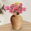 Vasi Intrecciatura Cesto di fiori in rattan Bottiglia Boho Contenitore per piante Vaso essiccato