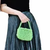 Nieuwe Ne Satijn Geweven Tas Mini Zelfgemaakte DIY Luxe Knoop Draagtas Elegante Dame Dr Bag Feestavond Diner d2CR #