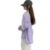 Женские блузки Женская однотонная блузка с воротником на пуговицах и длинными рукавами, рубашка-рубашка большого размера, пальто