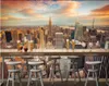 Bakgrundsbilder 3D Bakgrund Custom Po Mural on the Wall York City landskap Heminredning Väggmålningar i vardagsrummet