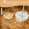 Strumenti di cottura Set di stampi Bunuelos con manico Stampi per rosette in lega di alluminio Macchina per biscotti staccabile per cucinare in cucina