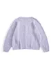 OneLink Plus Size Marten Deer Wool Light Purpleラベンダー秋の冬のバッツ女性用カーディガンセーターニットウェアビッグ服n2kf＃