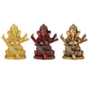 Estatuetas decorativas estilo elefante hindu, estátua de deus, decoração, artesanato, estatueta de resina de buda, escultura para escritório, meditação