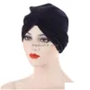 Beanie/Skull Caps Women Muslim Turban Big Knot Islamic Inner Hijab Twisted Headwrap Headcarsves India Hats Femme Musman Turb Dhgarden Dhr2v