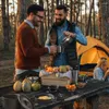 Kookgereisets 1 set Outdoor Camping Aluminium Potten Pannen Picknick Koken Antikleefservies