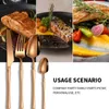 Knives Premium Stainless Steel Cutlery Set For Home Parties Heat Resistant Tableware Elegant Dining 1