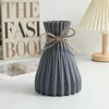 Вазы FIower Art Origami Vase Fashion Anti-fall Уникальный дизайн Пластиковые полосатые простые имитационные держатели для цветов Гостиная