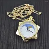 Pocket Watchs Crystal Star Watch Pendant Cosplay Cosplay Metal Jewelry Gift for Women Quartz