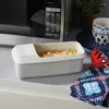 Schüsseln 2PCS Pasta Kochbox Mikrowelle Topf mit Sieb Hitzebeständige Werkzeuge Küchenzubehör
