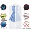 Горячая одежда пыльного крышки подвесное платье для одежды для одежды для хранения пакеток прозрачное гардеробное пакет для одежды.Для прозрачной одежды одежды