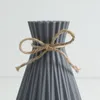 Вазы FIower Art Origami Vase Fashion Anti-fall Уникальный дизайн Пластиковые полосатые простые имитационные держатели для цветов Гостиная