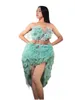dance Costumes Women Mini Dr Stage Wear Show Celebrate Outfit Prom Bar Birthday Mesh Stretch Sleevel Party Dres v1PG#