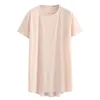 Ny 2023 Ladies Spring Summer Plus Size Tops för kvinnor stor storlek Kort ärm O-halsrosa t-shirt 3xl 4xl 5xl 6xl d1yw#