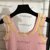 Summer Hollow Camis Designer Camisole Tees Girls Lovely Charm Vests Beach Style Sleeveless Shirt Weave Design Camis