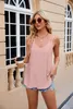 Kvinnor Leisure Simple Boho Camis toppar Women's Hollow Out Top Pullovers 2024 New Summer Casual Beach Shirts Clothing 2403302