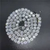 3mm 4mm 5mm 6mm 1 rangée brillant chaîne de tennis collier hommes Hip Hop glacé Bling CZ collier bijoux or argent couleur charme cadeau 240323