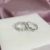 925 Silber Hohe Qualität Original Logo Reihe von Herzen Eternity Wave Ring Damen Valentinstag Mode Europäischen Luxus Designer Schmuck Geschenk