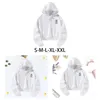 Kvinnors hoodies Crop Hoodie Löst fit mjuk höst Vinter snygg långärmad Activewear Kläder Pullover Hooded Sweatshirt White