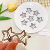 10 pezzi d'argento Y2K Star Hairpins Oro Filigree Stars Clip per capelli in metallo argento per bambini late