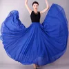 women Elegant Spanish Stage Performance Traditial Ethnic Xinjiang Dancewear Chiff Large Swing Dance Skirt Flamenco Skirts f6DJ#