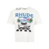 2023 Summer Rhude T Shirt Mens Designer T Shirt Rhude Casual Shirts Man Womens Tees Short Sleeves Top Sell Luxury Men Hip Hop Clothes US SIZE S-2XL 2448