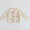 Vestes Enfant Bébé Filles Tricot Cardigan Fleur Broderie Automne Hiver Infantile Fille Pull Manteaux Drop Livraison Enfants Matern Dh6Ks