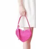 Mulheres Underarm Mini Bag Nicho Design 2023 Verão Fi Adulto Meninas Rose Red Love Shape Diamd Party Handbag J2bt #