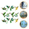 Window Stickers 2 Set Anti-Bird Cling for Living Room DIY Windows Sun Catcher Decal Nail Delicate Decorate Glass Clangs