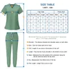 Slim Fit Medical Scrubs Uniforme Mujeres Scrub Sets Enfermería Accories Hospital Cirugía Vestidos Clínica Dental Belleza Sal Ropa de trabajo h5Zg #