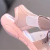 Sandalen Baby Meisjes Sandalen Zomer Baby Schoenen Kunnen Geluiden Maken Leuke Strik Prinsessen Kid Peuter Kinderen Zachte Babyschoenen 240329