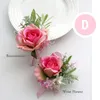 yo CHO Boutniere Wedding Corsages and Boutnieres Pink Roses Silk Frs Boutnieres Groom Men Marriage Wedding Accories W5uA#