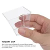 Copas descartáveis falhas 100pcs 60 ml de sobremesa transparente copo de copo de alimento porção de plástico de moussia armazenamento