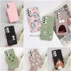 Étuis de téléphone portable pour Samsung A52 A52S A53 Mignon Cool Girl Heart Matte Fashion Flower Case Cover Lembut Galaxy A 52 4G 5G Funda yq240330