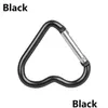 Keychains Lanyards 2st/Set Heart-Shed Aluminium Carabiner Key Chain Clip Outdoor Keyring Hook Water Bottle Hanging Be Travel Kit AC DHD9U