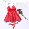 Sexy conjunto quente mulheres sexy erótico sling lingerie nightwear robe babydoll atraente sexy sleepwear encantador vestido de noite sleep wear 2022 y240329