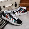 Chaussures décontractées mode baskets pour hommes tendance appartements Graffiti homme respirant automne confortable Hip Hop Rap Zapatillas Hombre