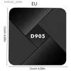 Décodeur 4K lecteur multimédia intelligent TV Box D905 124GB ROM Top Box Quad Core 124Wifi lecteur réseau jeu vidéo Smart TV Box Q240330