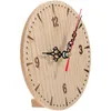 Wall Clocks Small Clock Vintage Non Ticking Round Bedroom Wood Convenient Home Decor Hanging Office