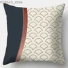 Pillow Abstract Geometry Pink Line Leaf Decoration case 45x45cm Simple comfortable Sofa Chair Cushion Cover Home decor Y240401