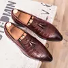 Chaussures décontractées hommes formelles en cuir hommes robe affaires hommes Oxfords fête mariage chaussures plates pour hommes Chaussure Homme mocassins