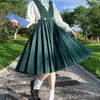 Ragazza giapponese Donna Senza maniche Grembiule Abito pieghettato JK Uniforme scolastica Classe Cosplay Seifuku Studentessa Vestito estivo 240325