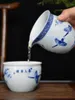 Teaware Sets Jingdezhen Yongle Blue And White Porcelain Pressed Hand Cup Ceramic Antique Tea Single-cup Master High-grade