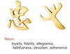 Orecchini a bottone 12 paia Set in acciaio inossidabile Lettera cinese di lealtà e rettitudine per uomini e donne, coppie, amici, regali