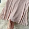 Ropa en el hogar Pajama de verano para mujeres Set de manga corta Damas Sleepwear 2 pcs con pantalón sólido plisado traje de pijama sólido para la mujer 2024