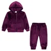 Kids Clothing Sets Sweaters Hoodies Fashion Autumn Girl Boy Sweatshirts Toddler Baby pleuche Coats Tops +pants 2pcs Suit Children Tracksuit