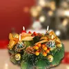 Dekorative Blumen, Weihnachtskerzenhalter, Ring, Kranz, künstliche Blumen, Dekoration für den Schreibtisch