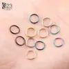 50pcs100pcs g23 burun delme menteşeli segment çember halkası kadınlar için erkekler septum tıkırtı kulak sarmal küpe piercing takı 240321