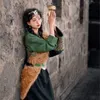Тибетская одежда Женский халат Туризм Меньшинства Этнический стиль Фото Китайский танцевальный костюм q5HX #