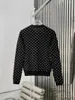 Cardigan tricoté à pois pour femmes, tricot à la mode, personnalité décontractée, confortable, cent automne et hiver 2024, 1103